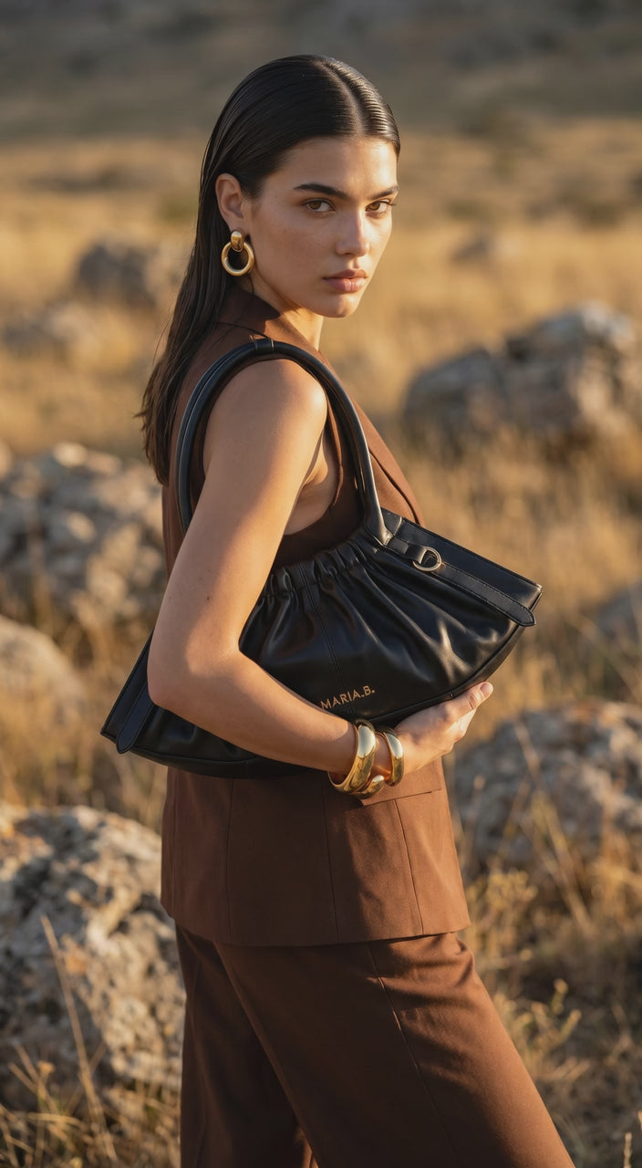 Gathered Hobo Bag