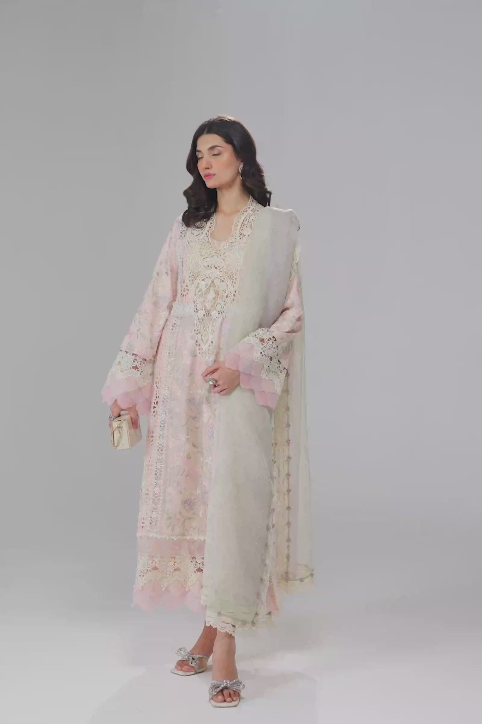 Video preview - 3 Piece - Unstitched Suit | EID LAWN-24-07