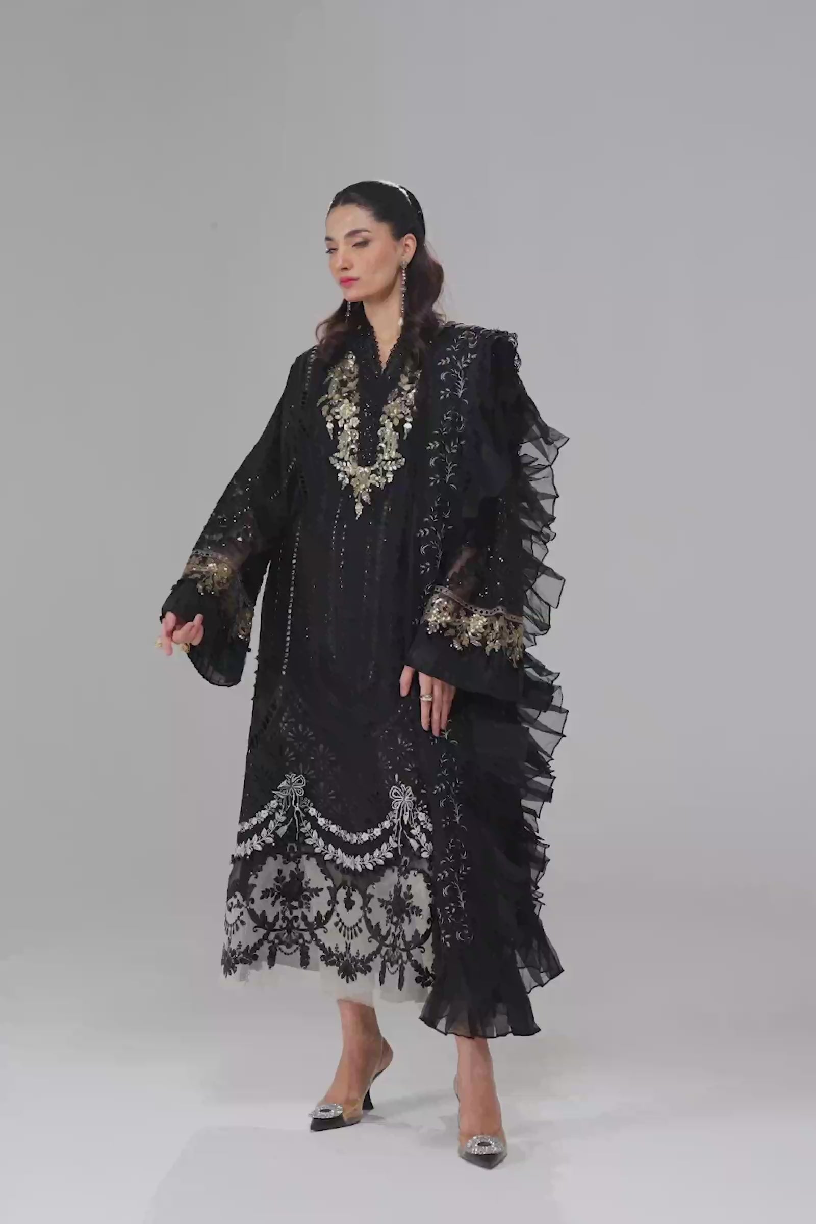 Video preview - 3 Piece - Unstitched Suit | EID LAWN-24-03