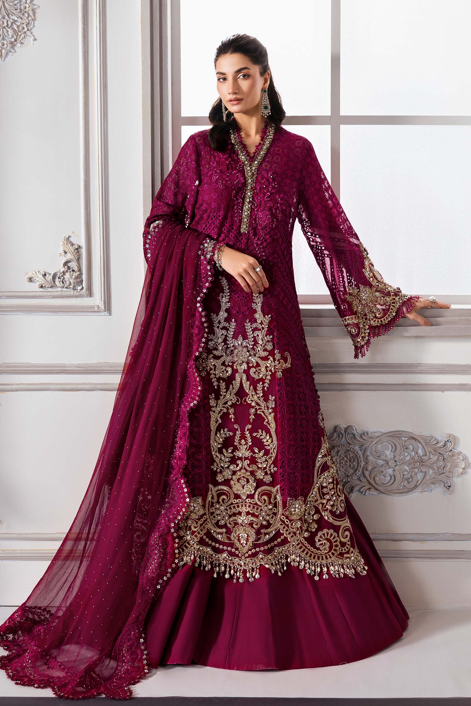 Video preview - 3 Piece Unstitched Embroidered Chiffon Suit | BD-3003