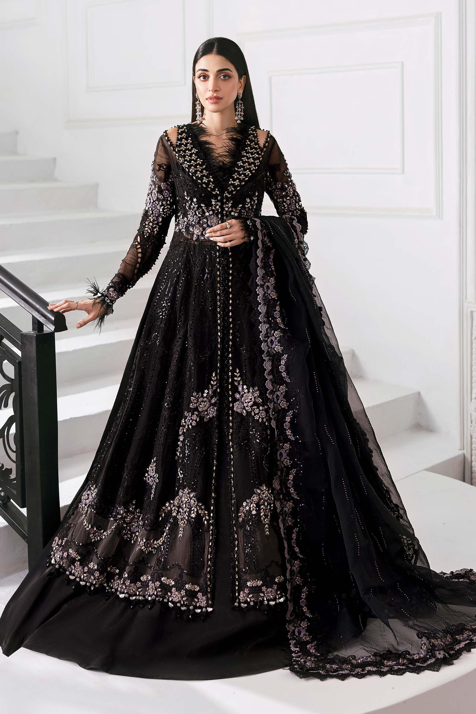 Video preview - 3 Piece Unstitched Embroidered Organza Suit | BD-3004
