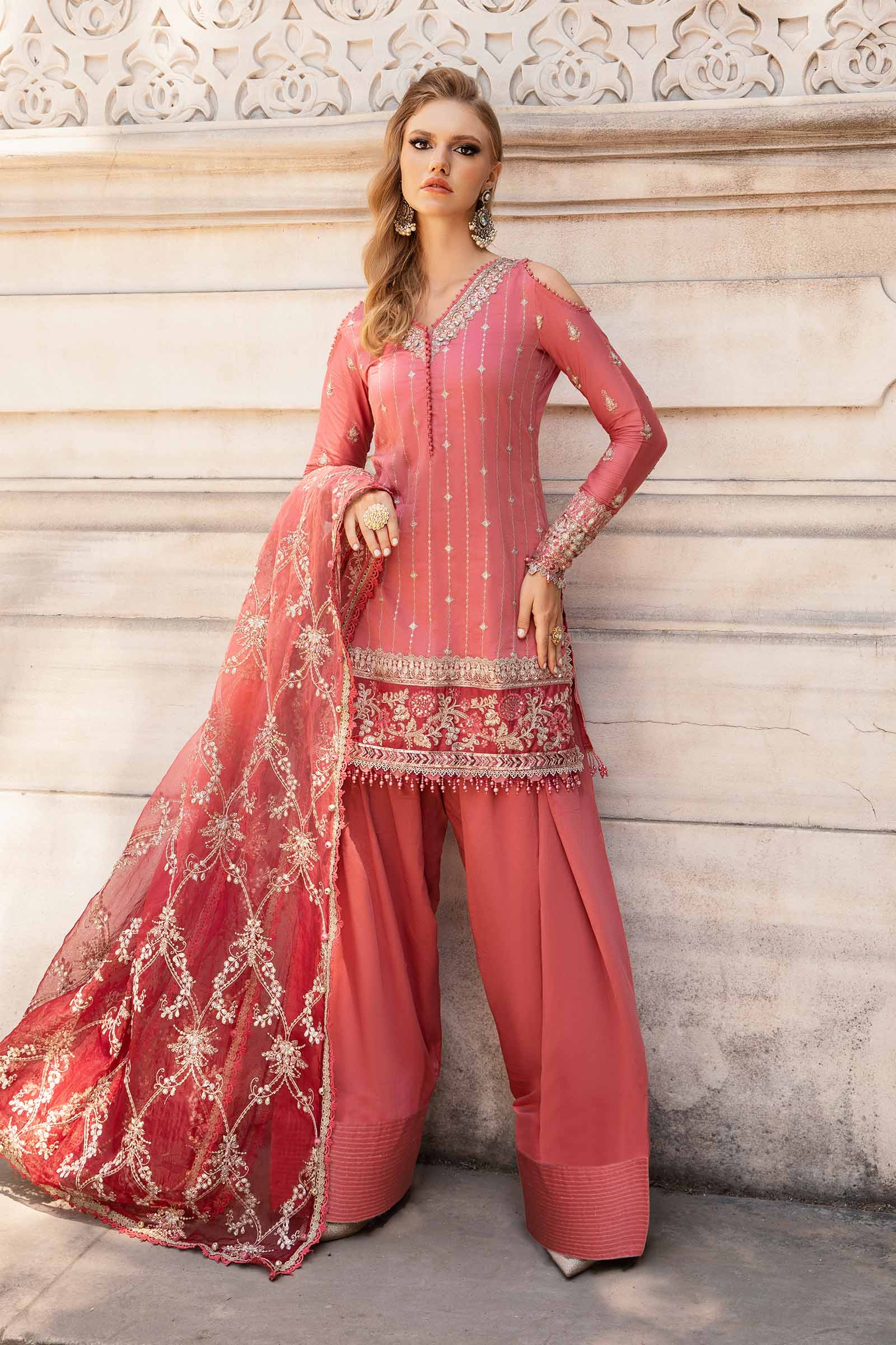 Video preview - Unstitched Embroidered Cotton Satin Suit | CST-809