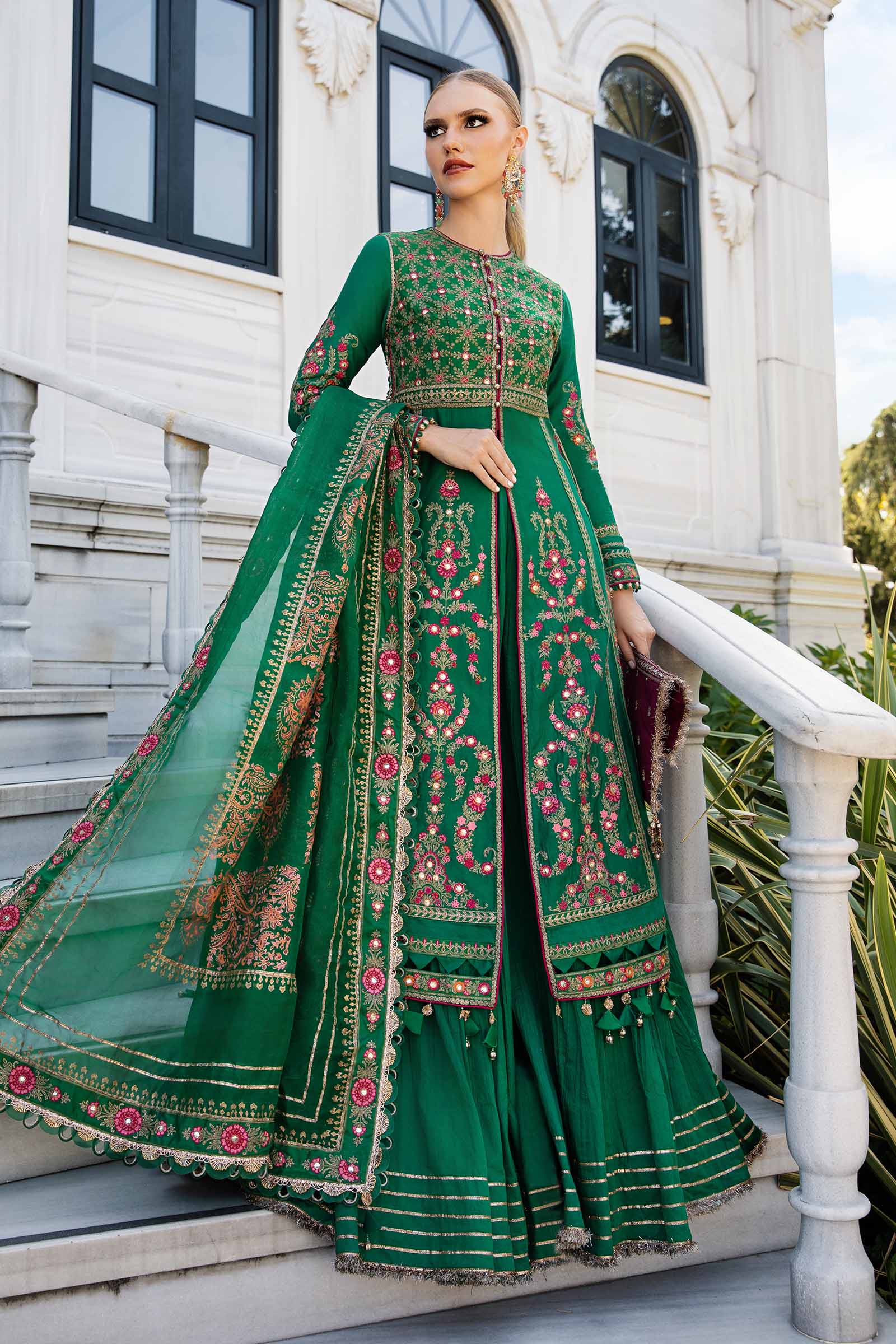 Video preview - Unstitched Embroidered Cotton Satin Suit | CST-811