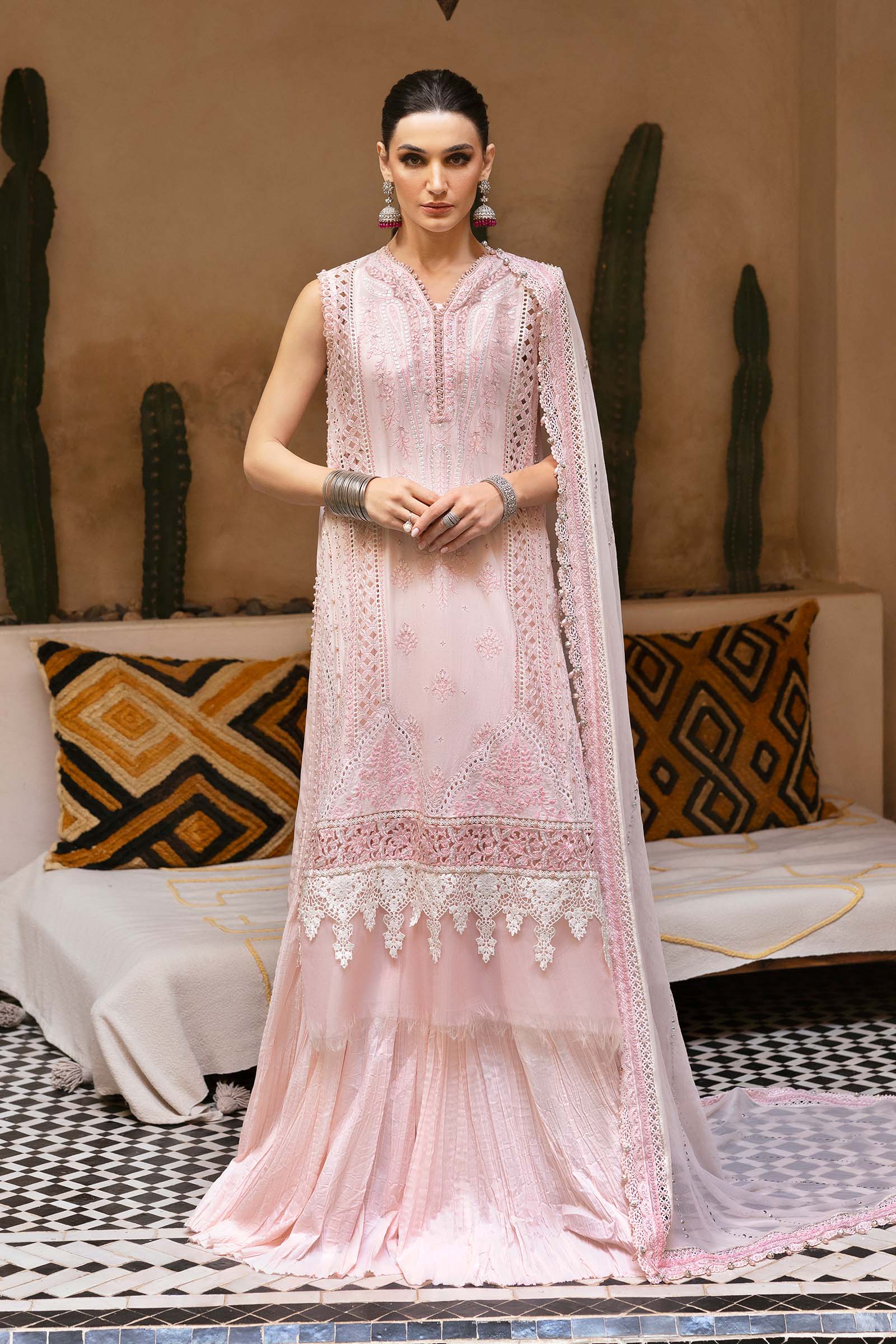 Video preview - 3 Piece Unstitched Embroidered Lawn Suit | D-2511-A
