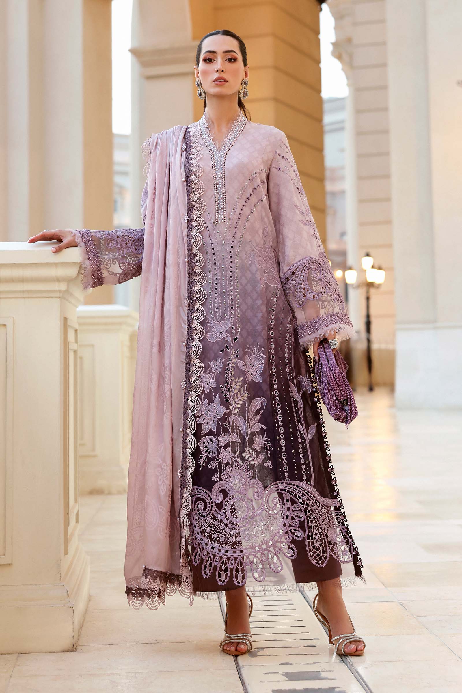 Video preview - 3 Piece Unstitched Embroidered Jacquard Lawn Suit