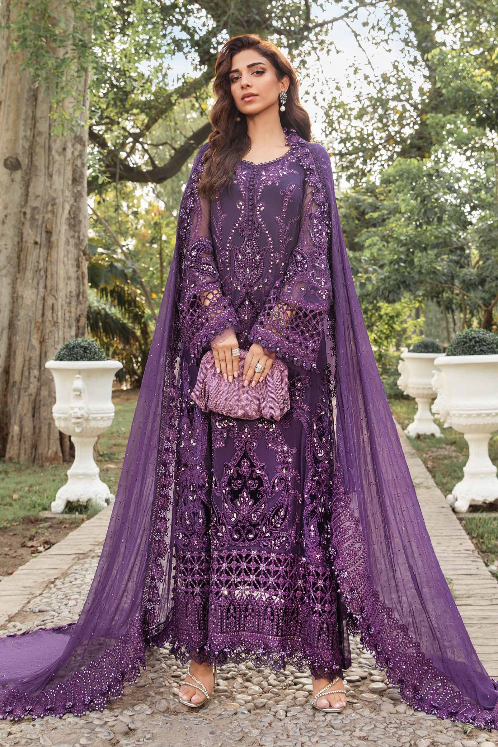 Video preview - Unstitched Embroidered Chiffon Suit | MPC-24-102
