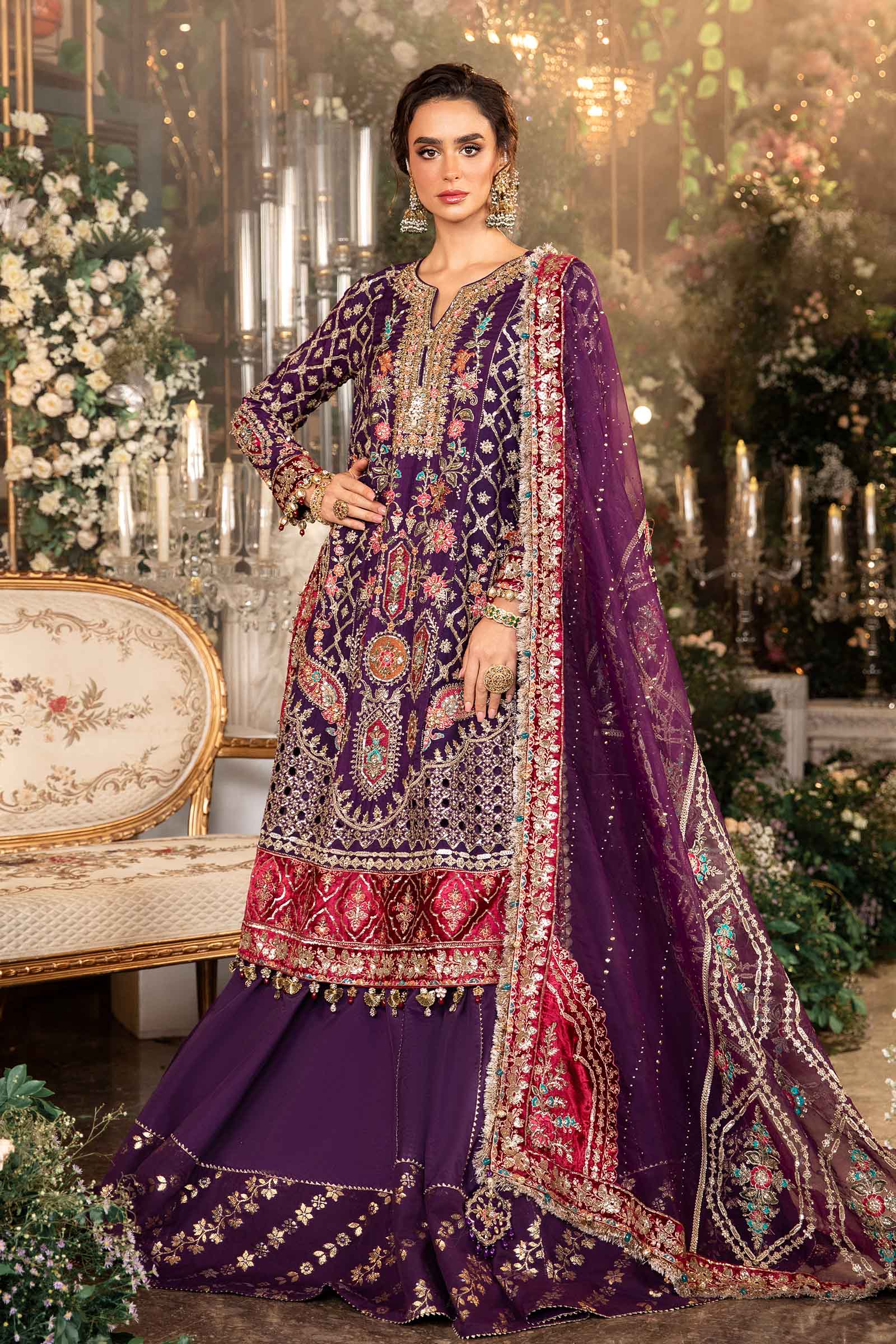 Video preview - 3 Piece Unstitched Embroidered Raw Silk Suit | BD-2903