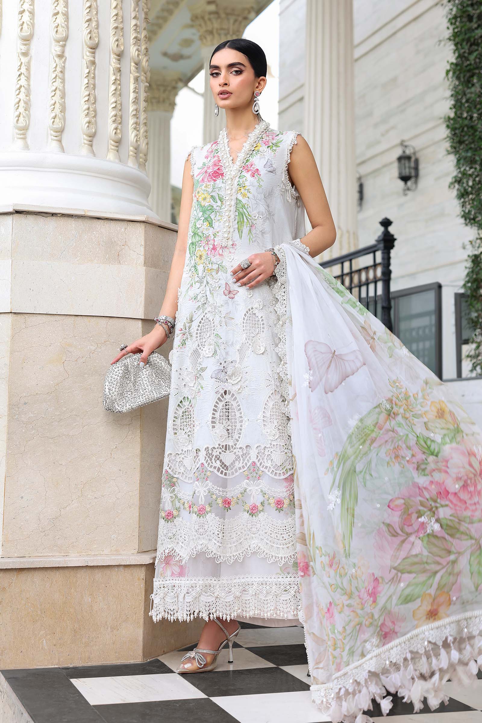 Video preview - 3 Piece Unstitched Embroidered Lawn Suit