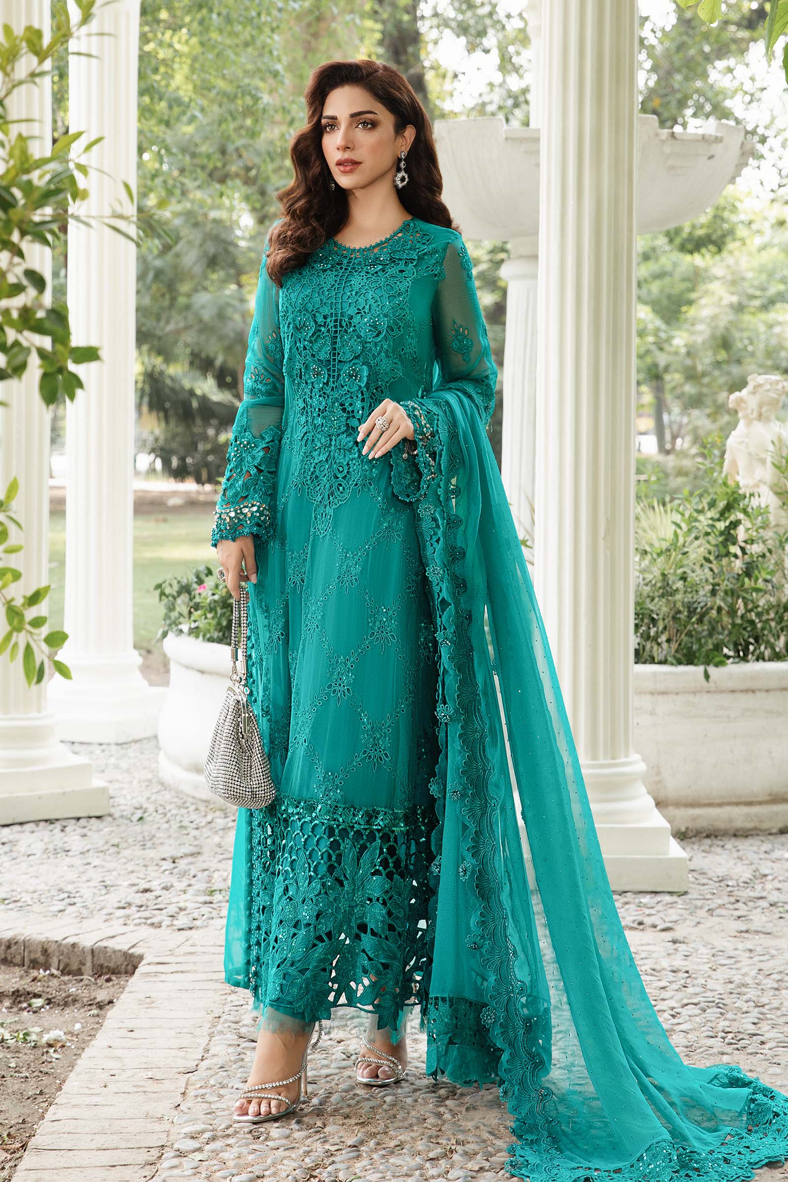 Video preview - Unstitched Embroidered Chiffon Suit | MPC-24-105