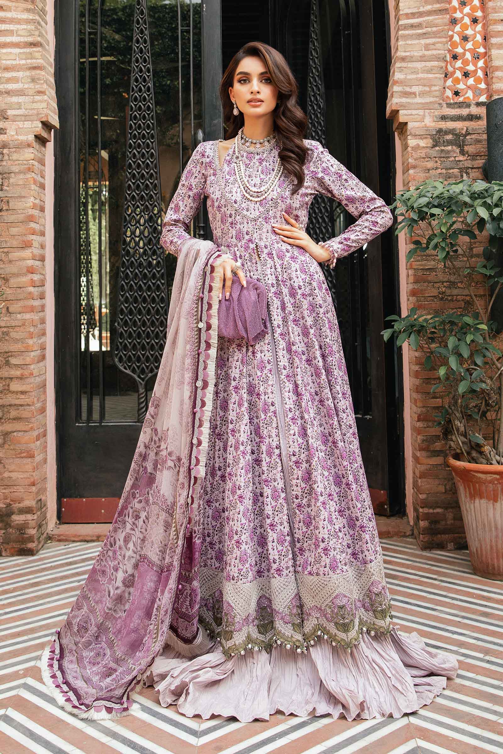 Video preview - 3 Piece Unstitched Printed Suit | MPT-2207-B