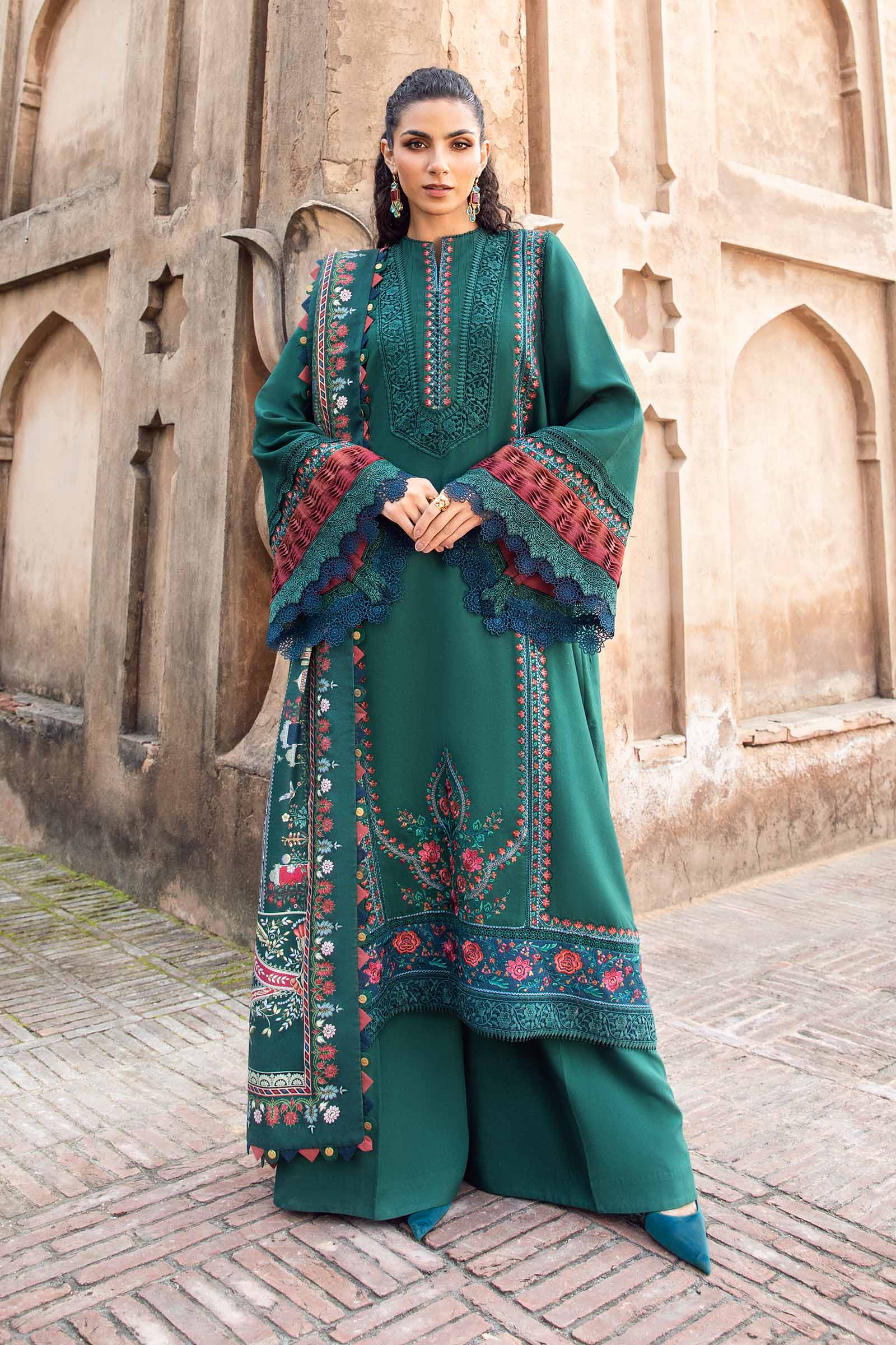 Video preview - 3 Piece Unstitched Printed Linen Suit | MPT-2405-B