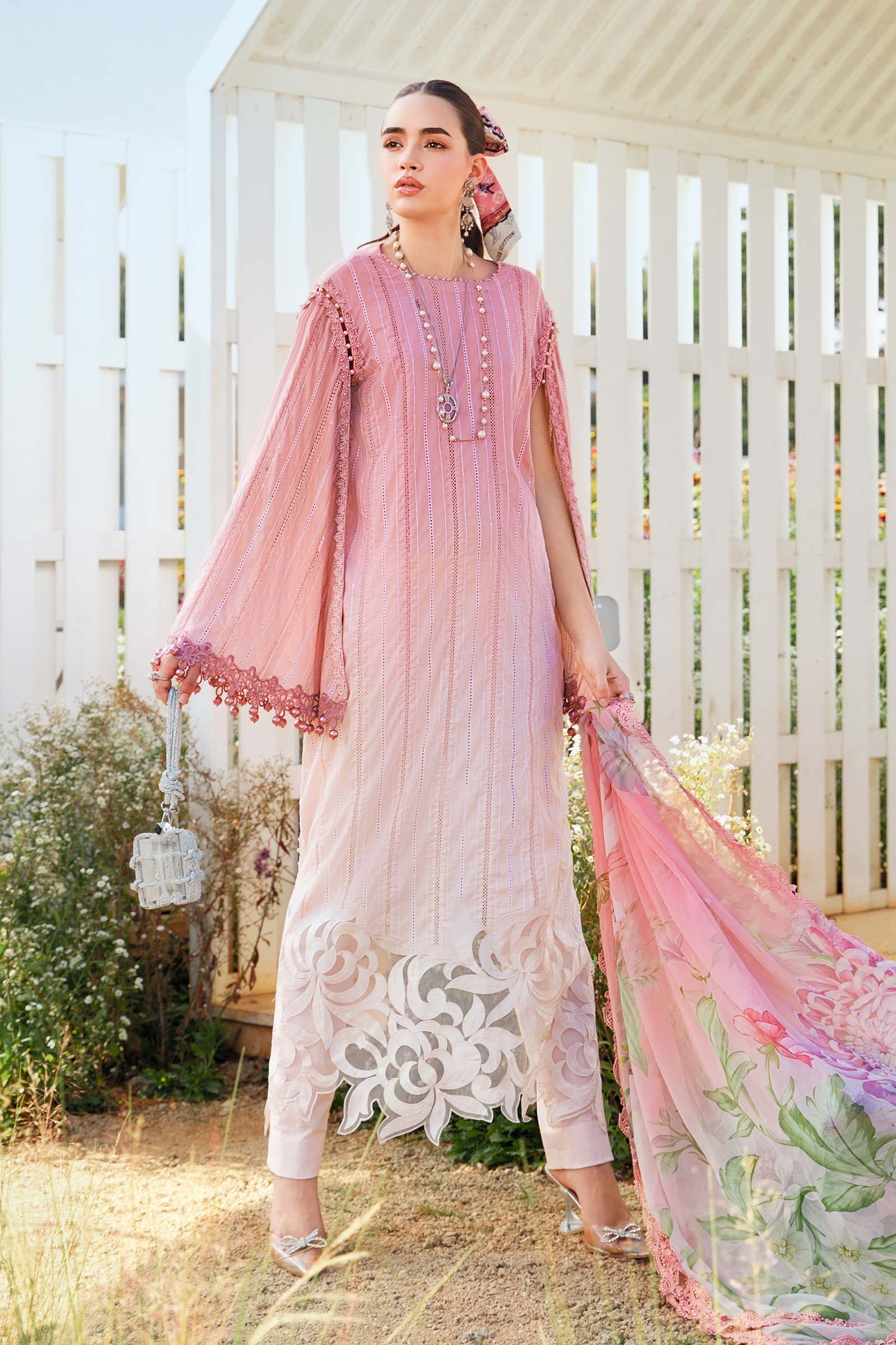 Video preview - 3 Piece Unstitched Printed Lawn Suit | MPT-2506-A