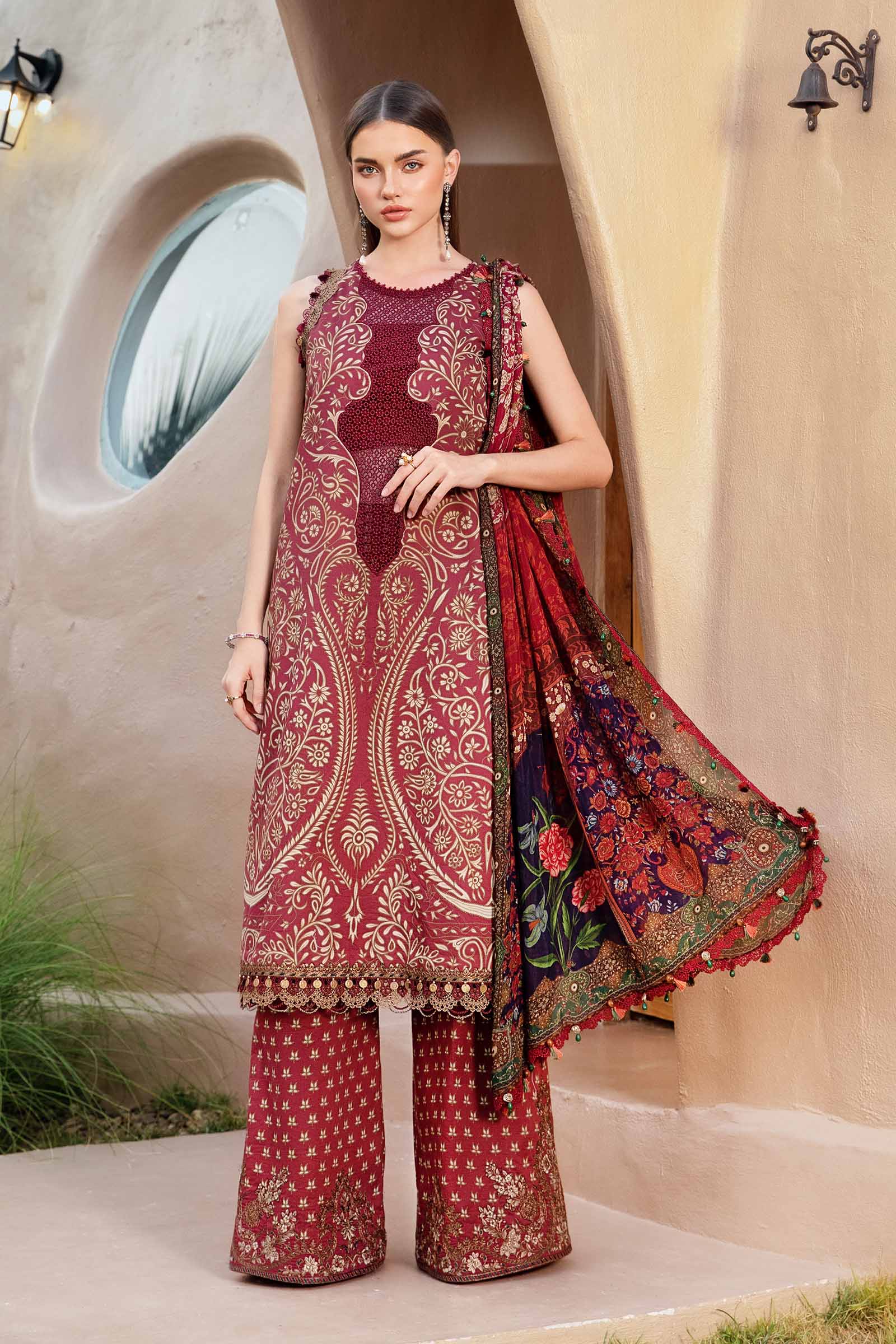 Video preview - 3 Piece Unstitched Printed Lawn Suit | MPT-2512-A