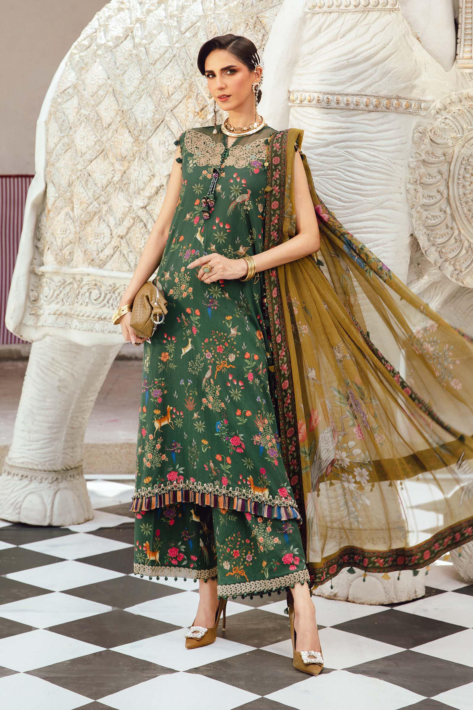 Video preview - 3 Piece Unstitched Embroidered Linen Suit | MPT-2707-B