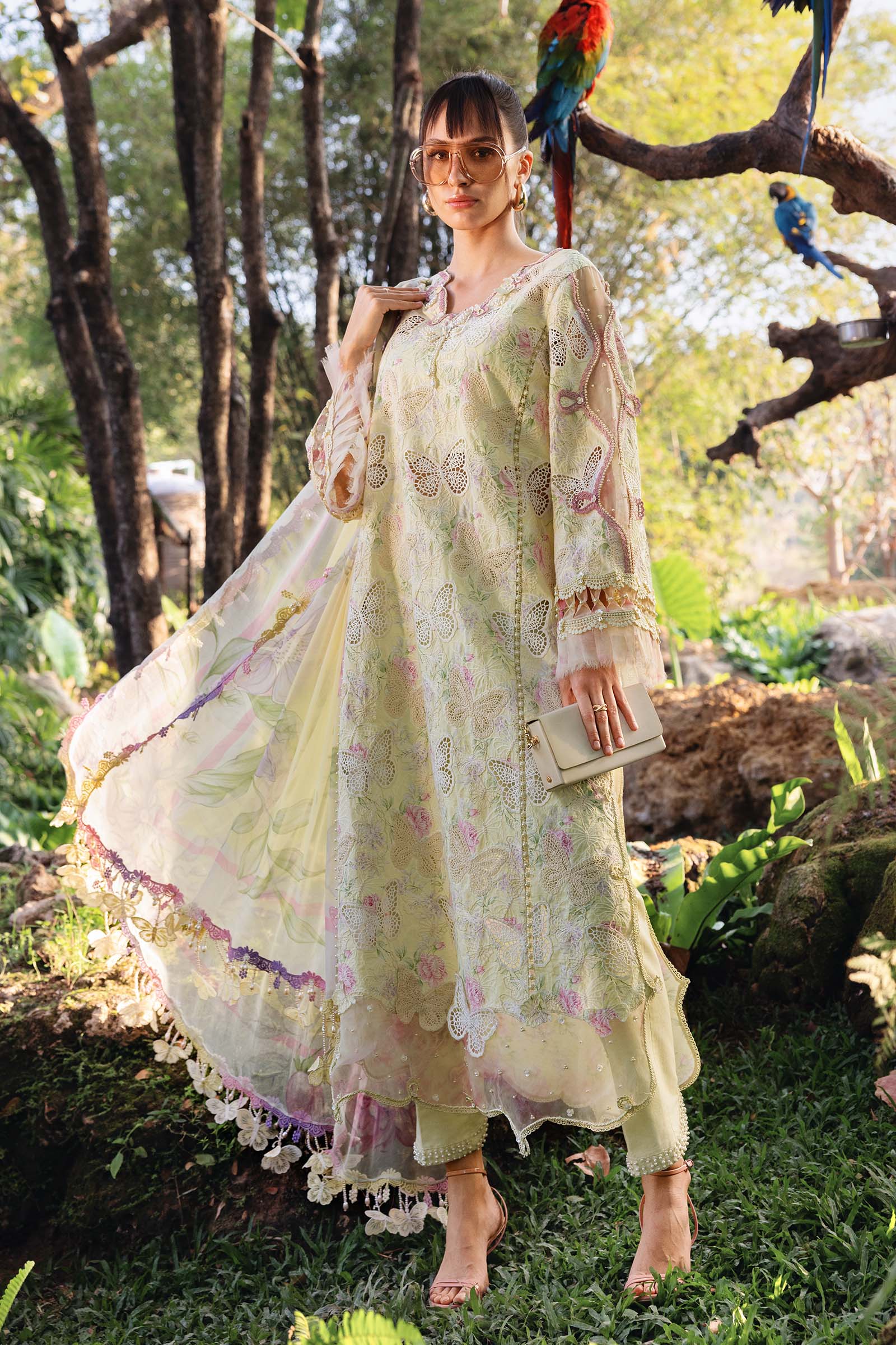Video preview - 3 Piece Unstitched Embroidered Lawn Suit