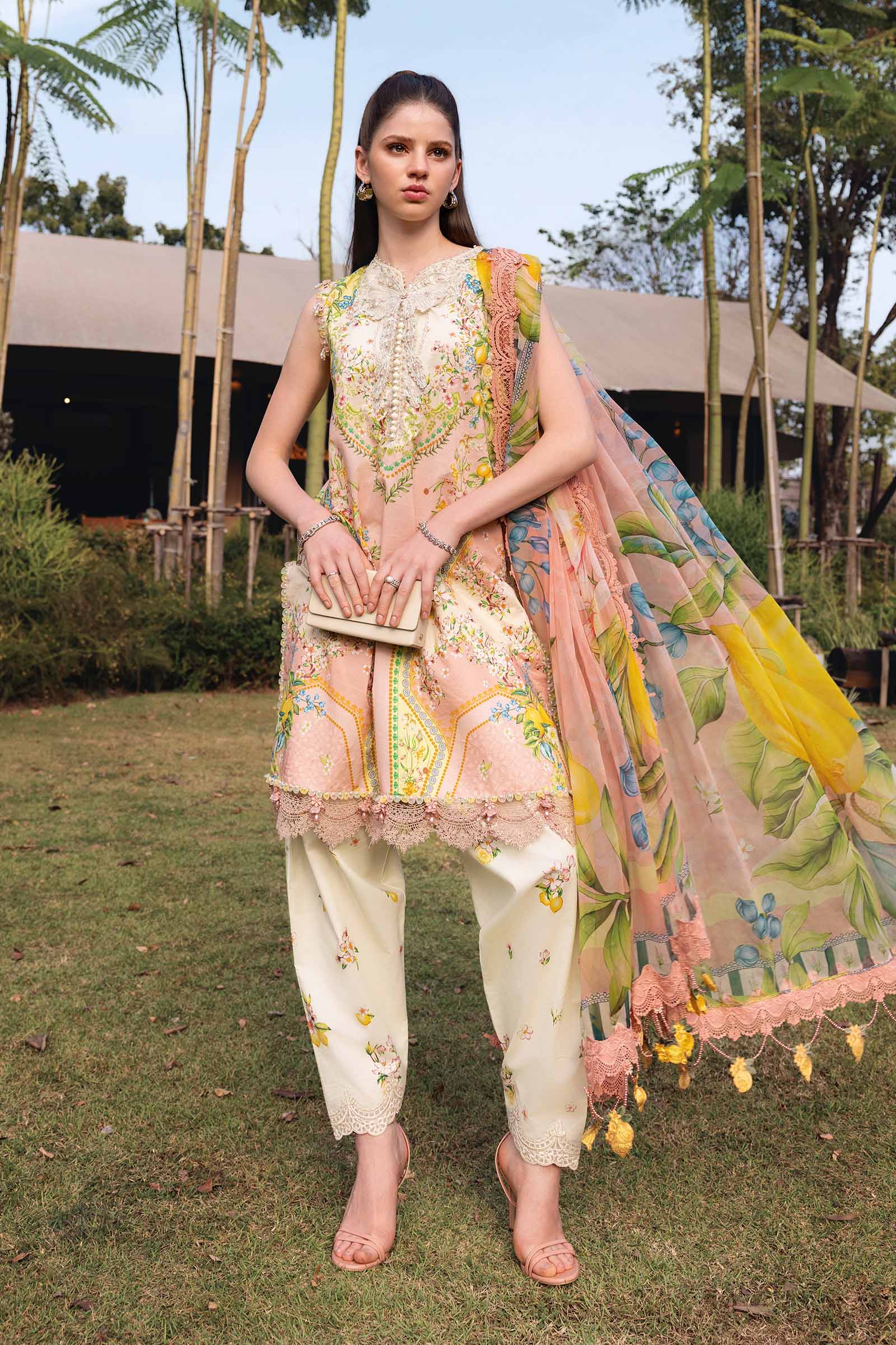 Video preview - 3 Piece Unstitched Embroidered Lawn Suit