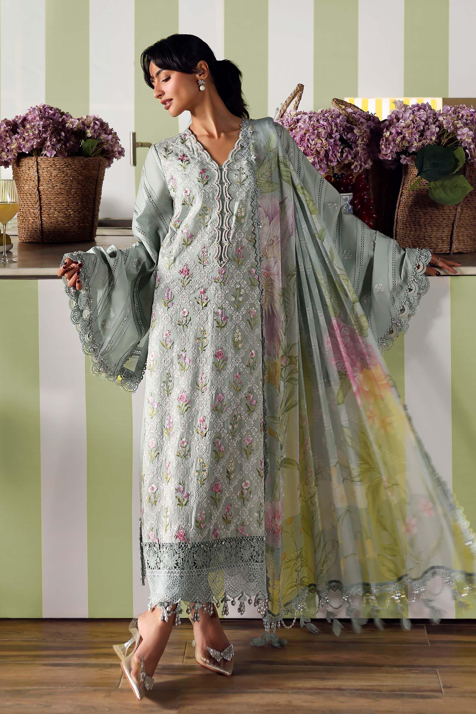 Video preview - 3 Piece Unstitched Embroidered Lawn Suit