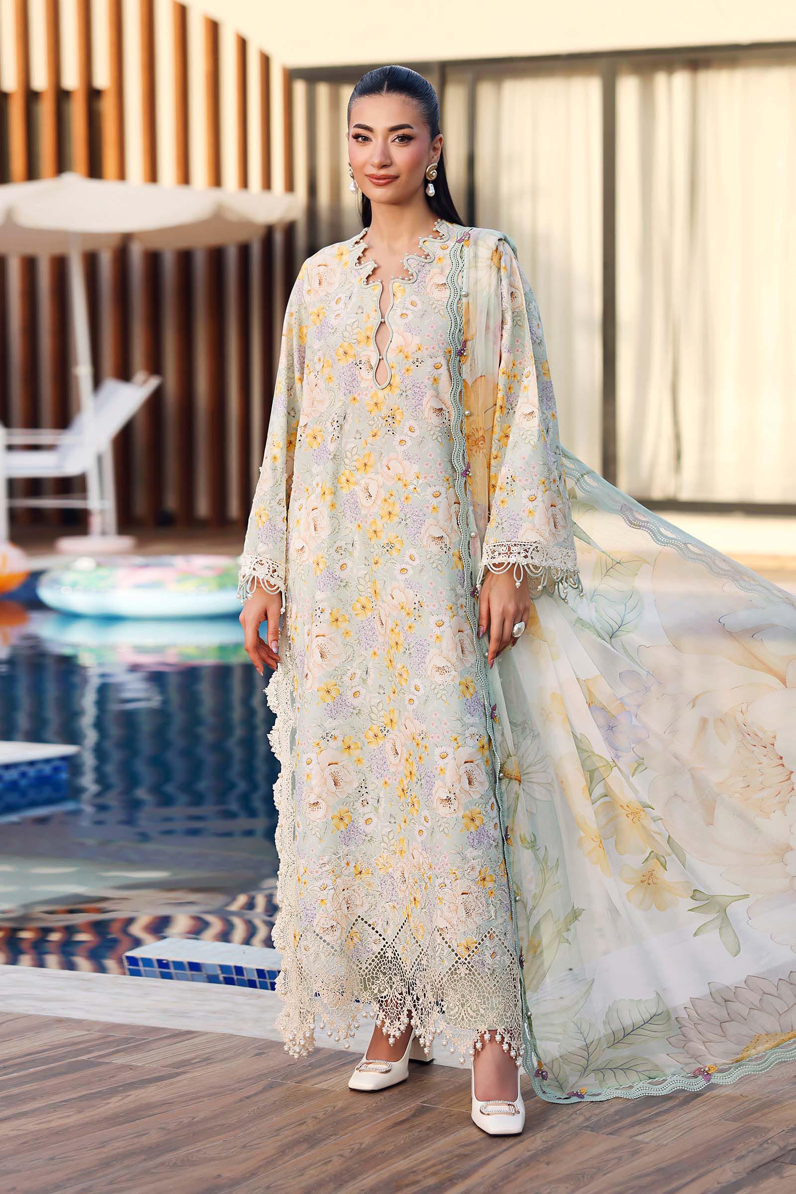 Video preview - 3 Piece Unstitched Embroidered Lawn Suit