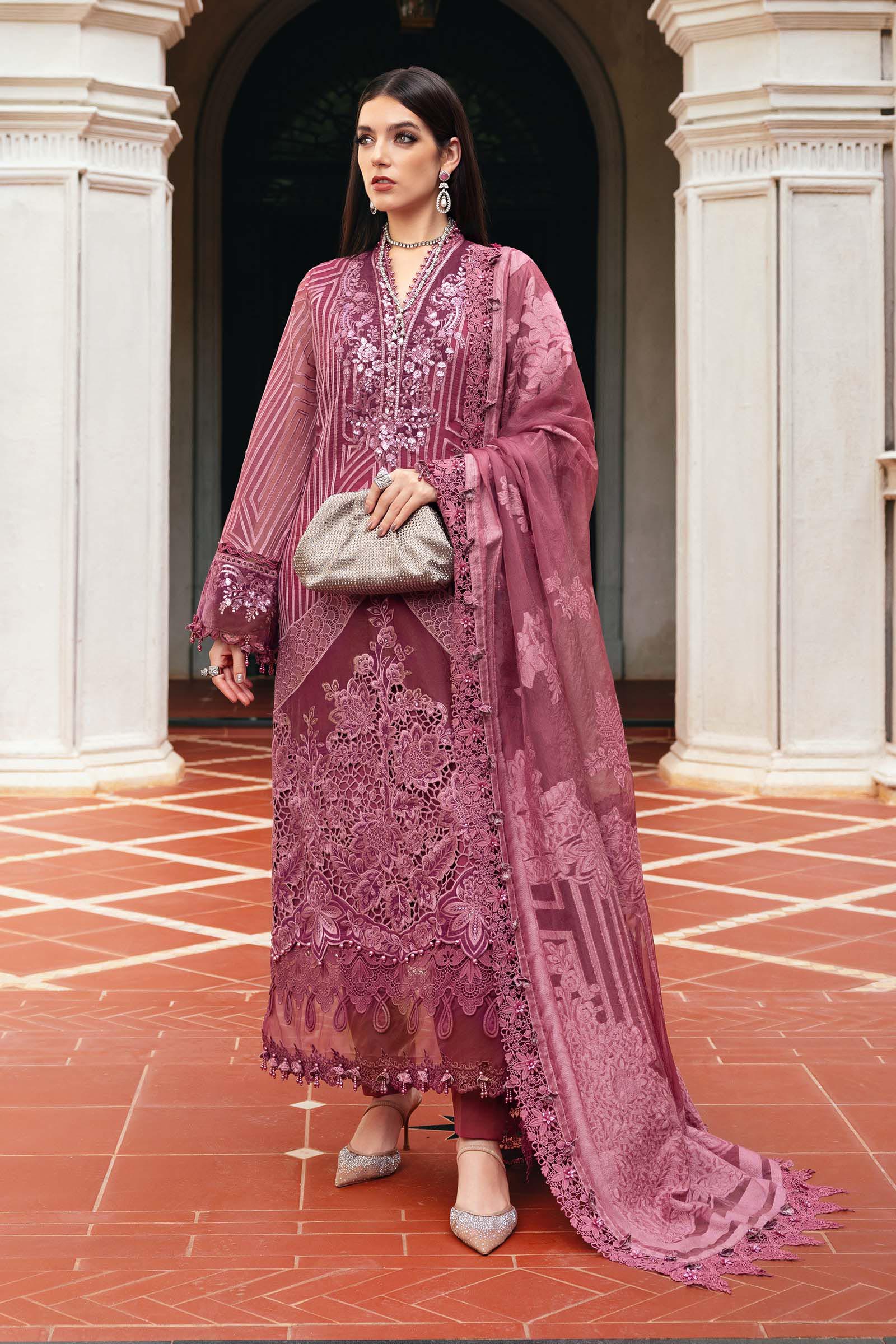 Video preview - 3 Piece Unstitched Embroidered Organza Suit