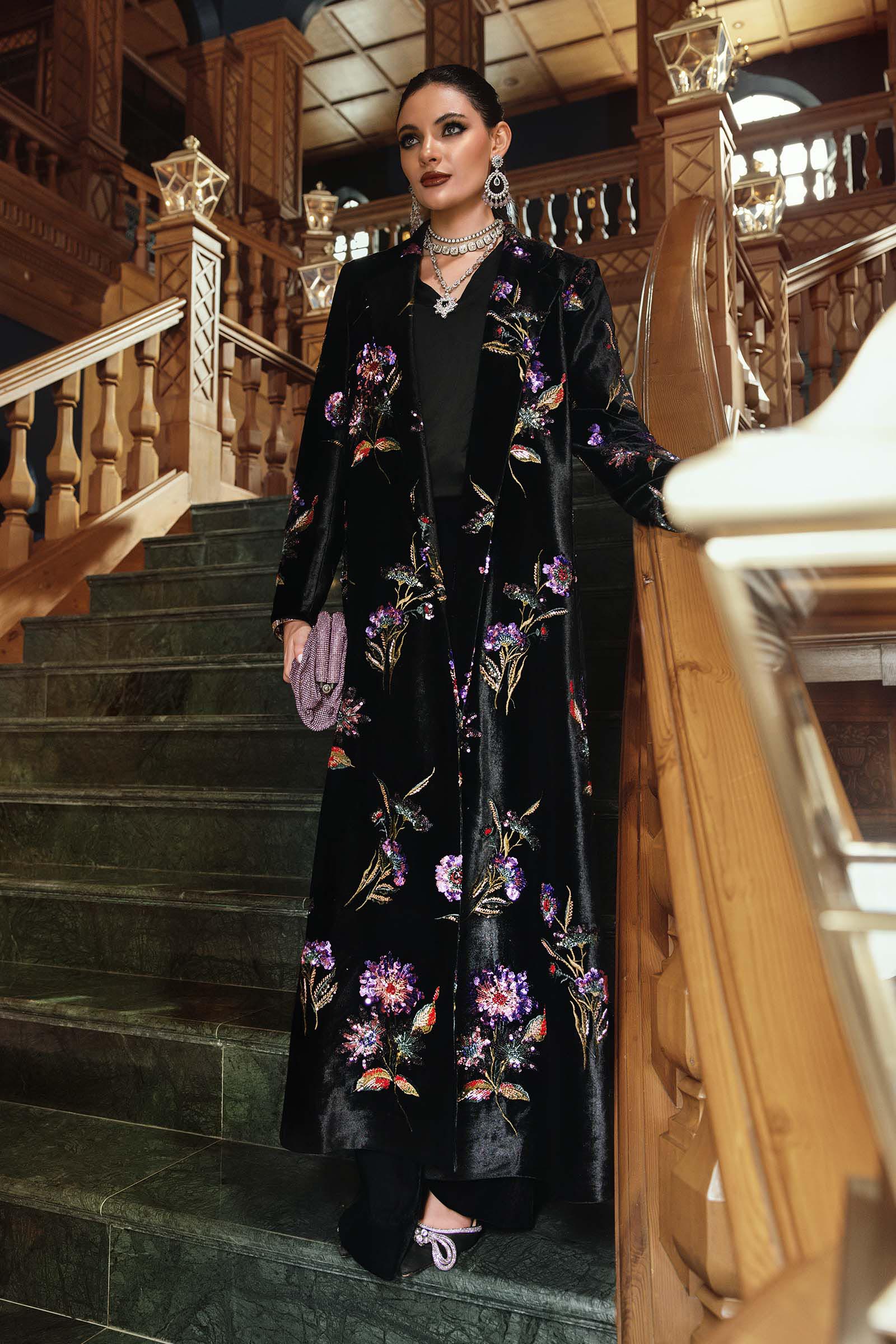 Video preview - 3 Piece Unstitched Embroidered Velvet Suit