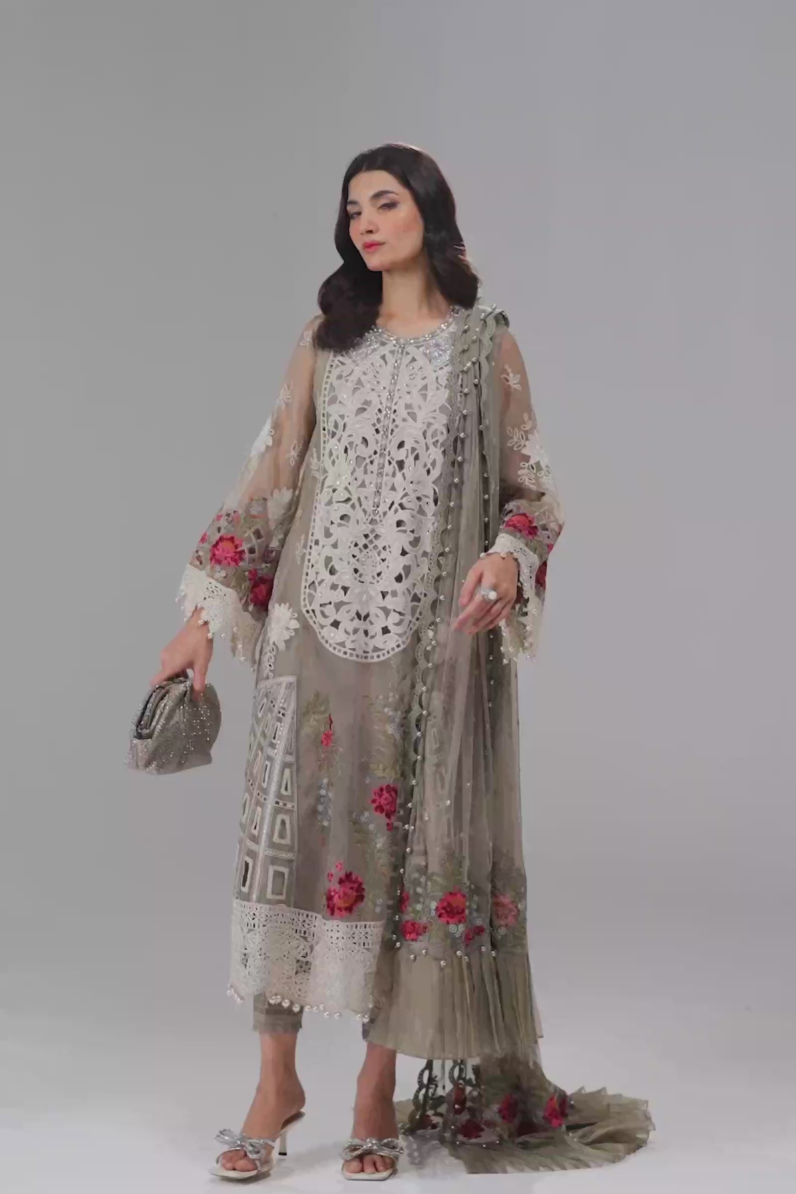 Video preview - 3 Piece - Unstitched Suit | EID LAWN-24-01
