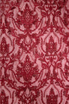 M.Luxe Fabrics LF-304-Maroon