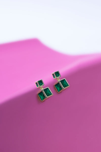 Double Square Earrings Accessories AERW237-999-999