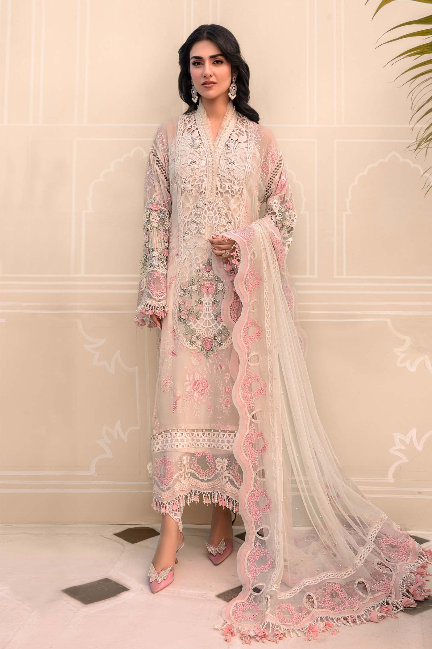 Unstitched MBROIDERED - Off White BD-2604
