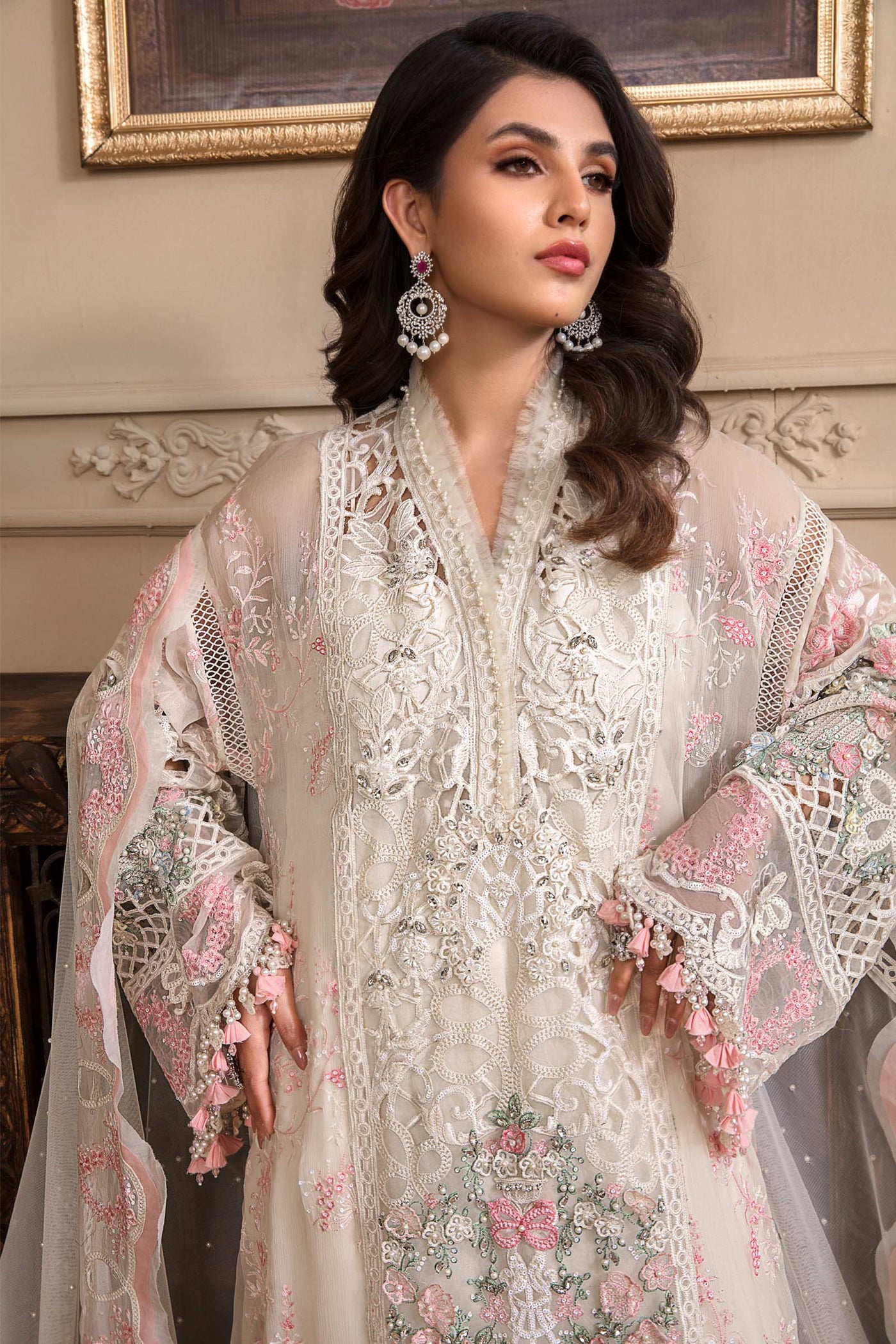 Unstitched MBROIDERED - Off White BD-2604