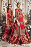 Unstitched Mbroidered | Maroon BD-2708