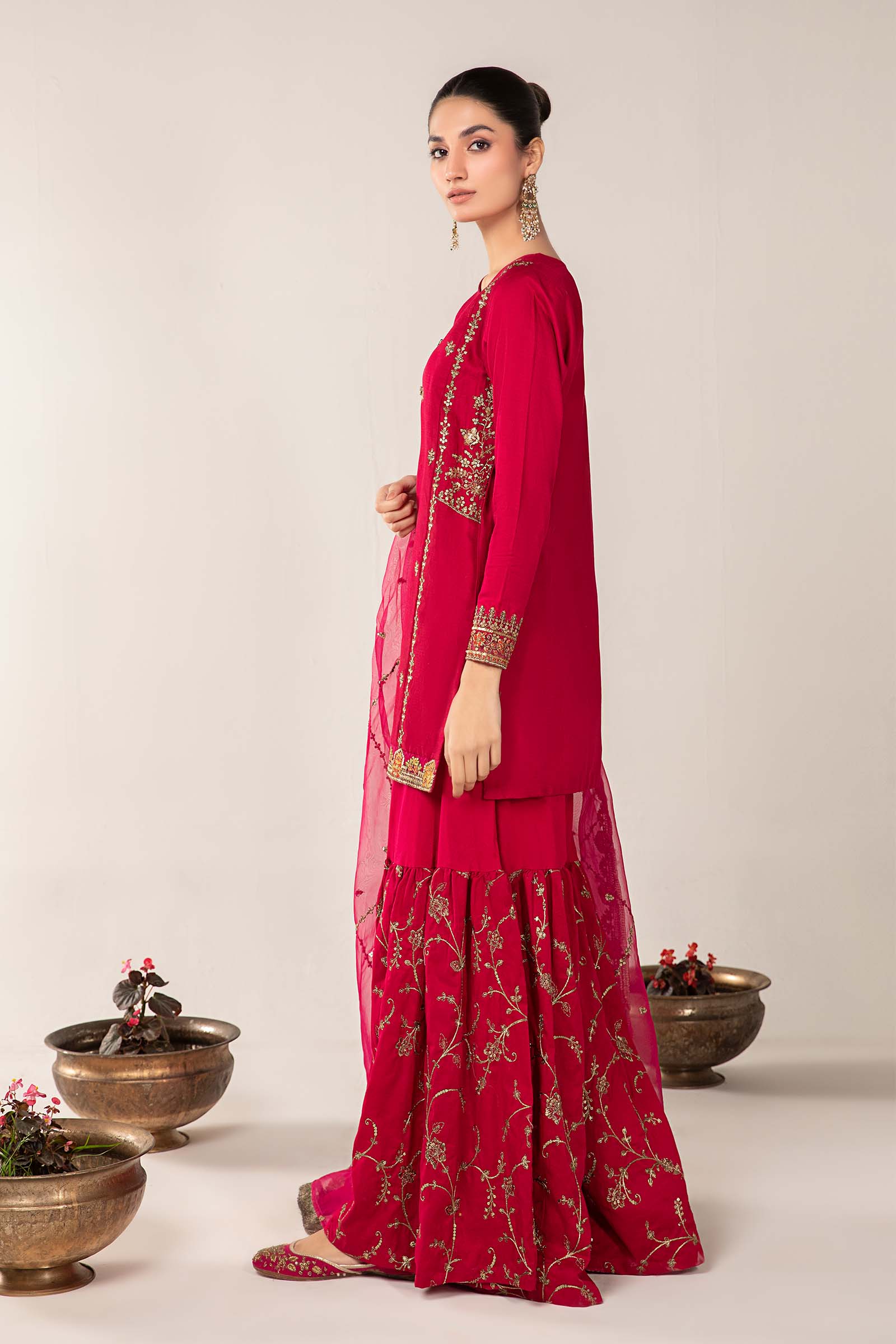 3 Piece Embroidered Dobby Lawn Suit