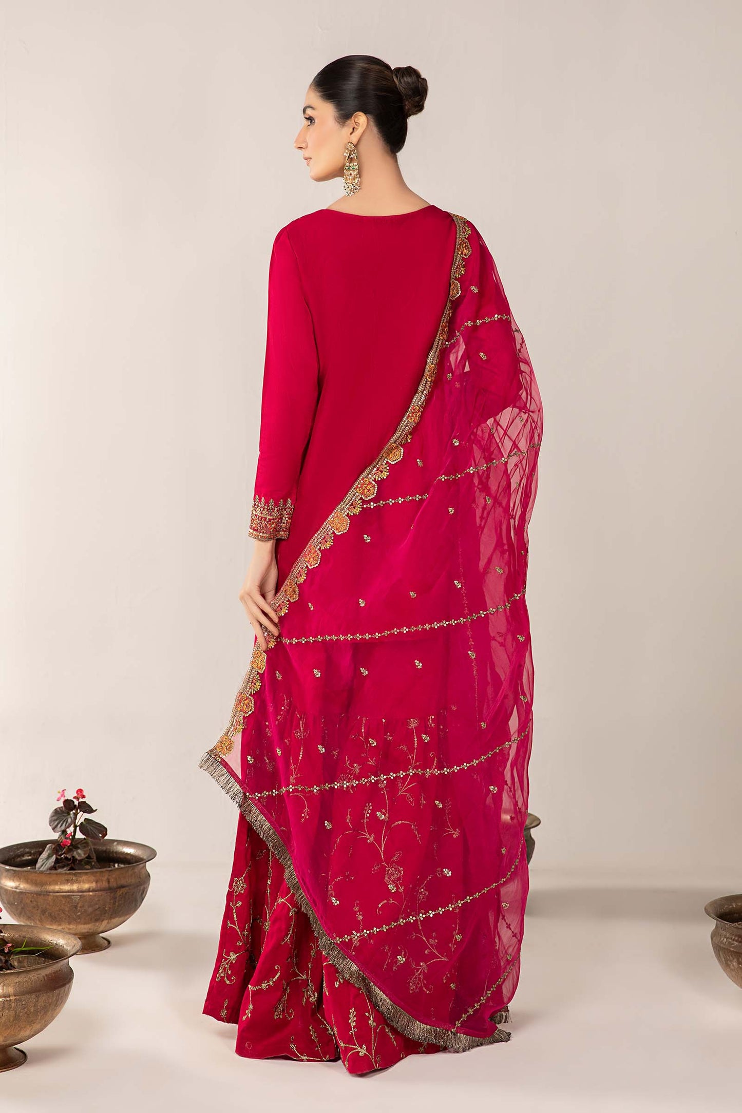 3 Piece Embroidered Dobby Lawn Suit