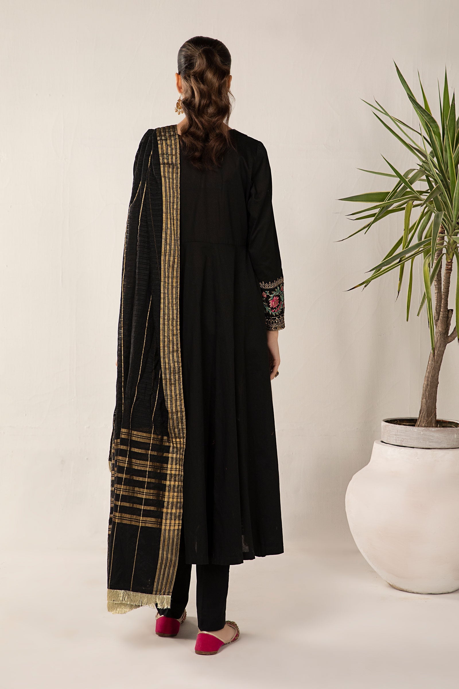 3 Piece Dyed Lawn Suit
