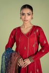3 Piece Embroidered Dobby Suit
