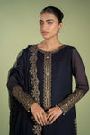 3 Piece Dyed Paper Cotton Suit