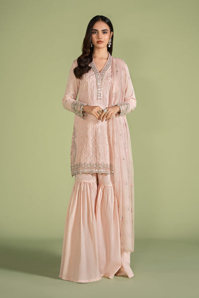 3 PIECE EMBROIDERED LAWN SUIT | DW-EF24-11 All Products DWEF211-ESM-PNK