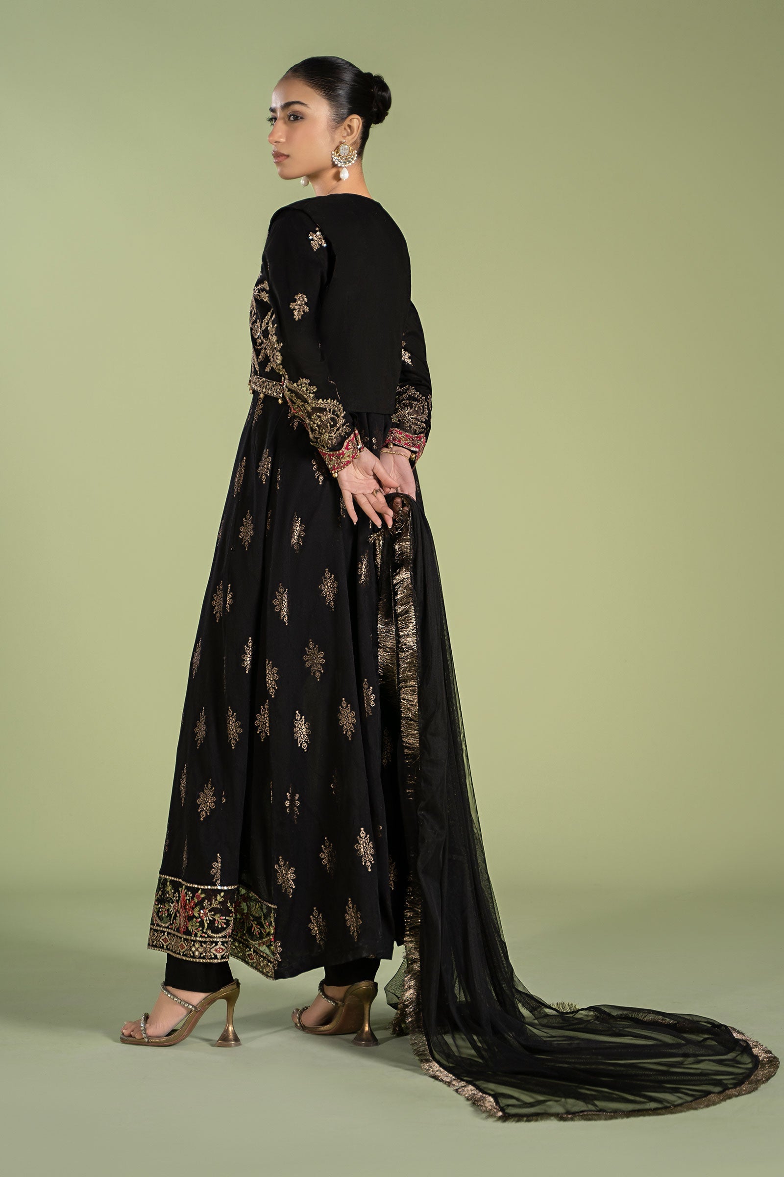 3 Piece Printed Jacquard Suit
