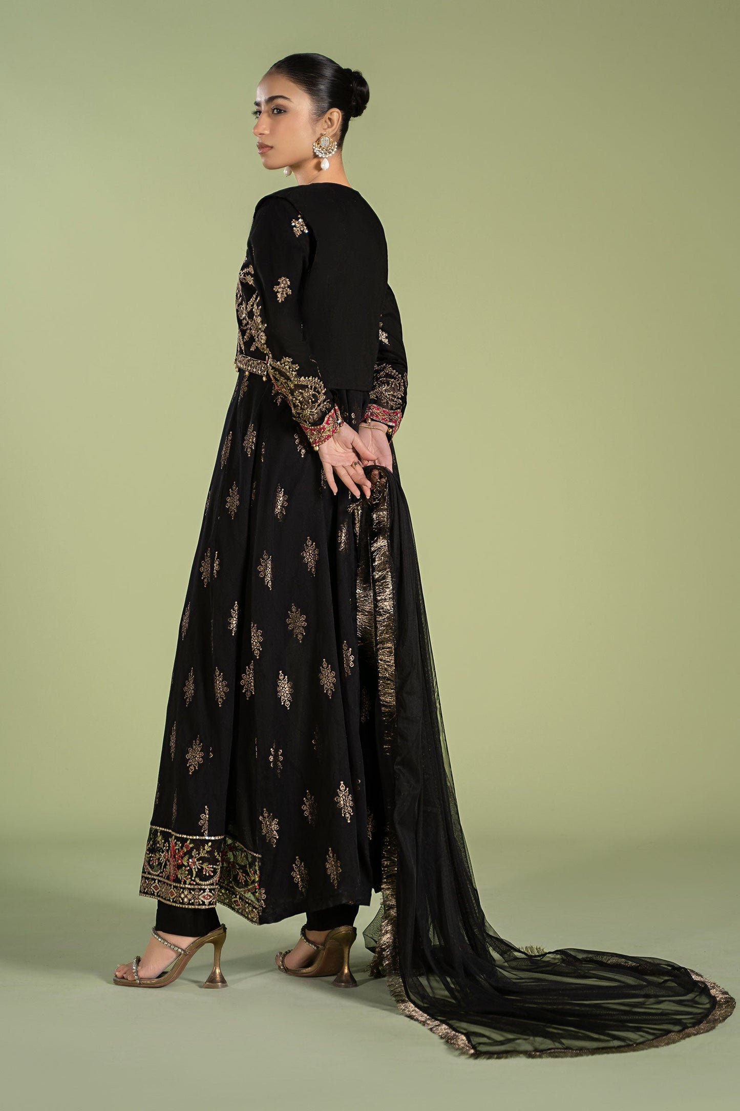3 Piece Printed Jacquard Suit