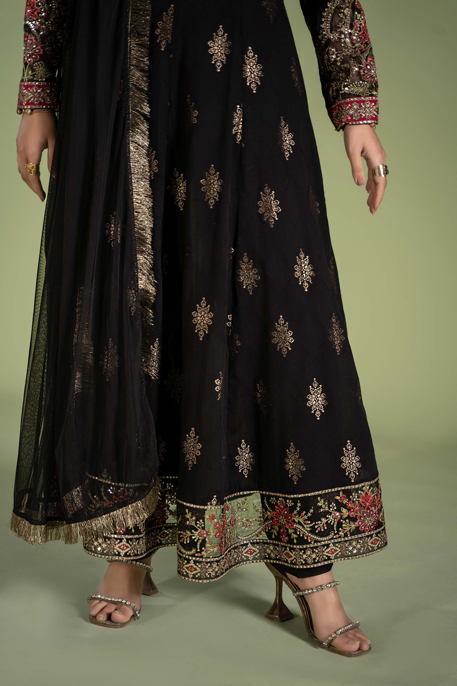 3 Piece Printed Jacquard Suit