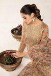 3 Piece Printed Organza Masoori Net Suit
