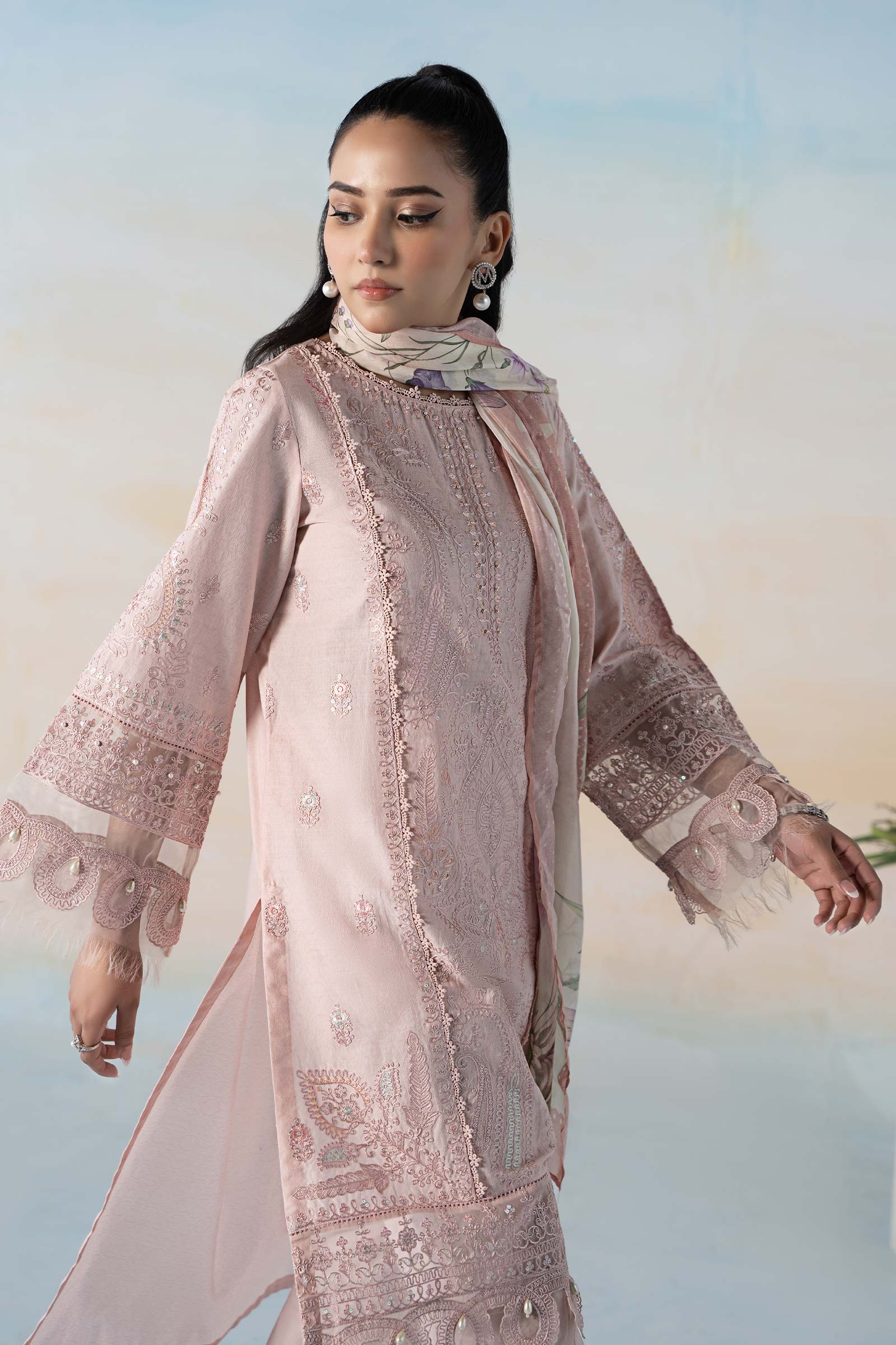 3 Piece Dyed Self Jacquard Suit