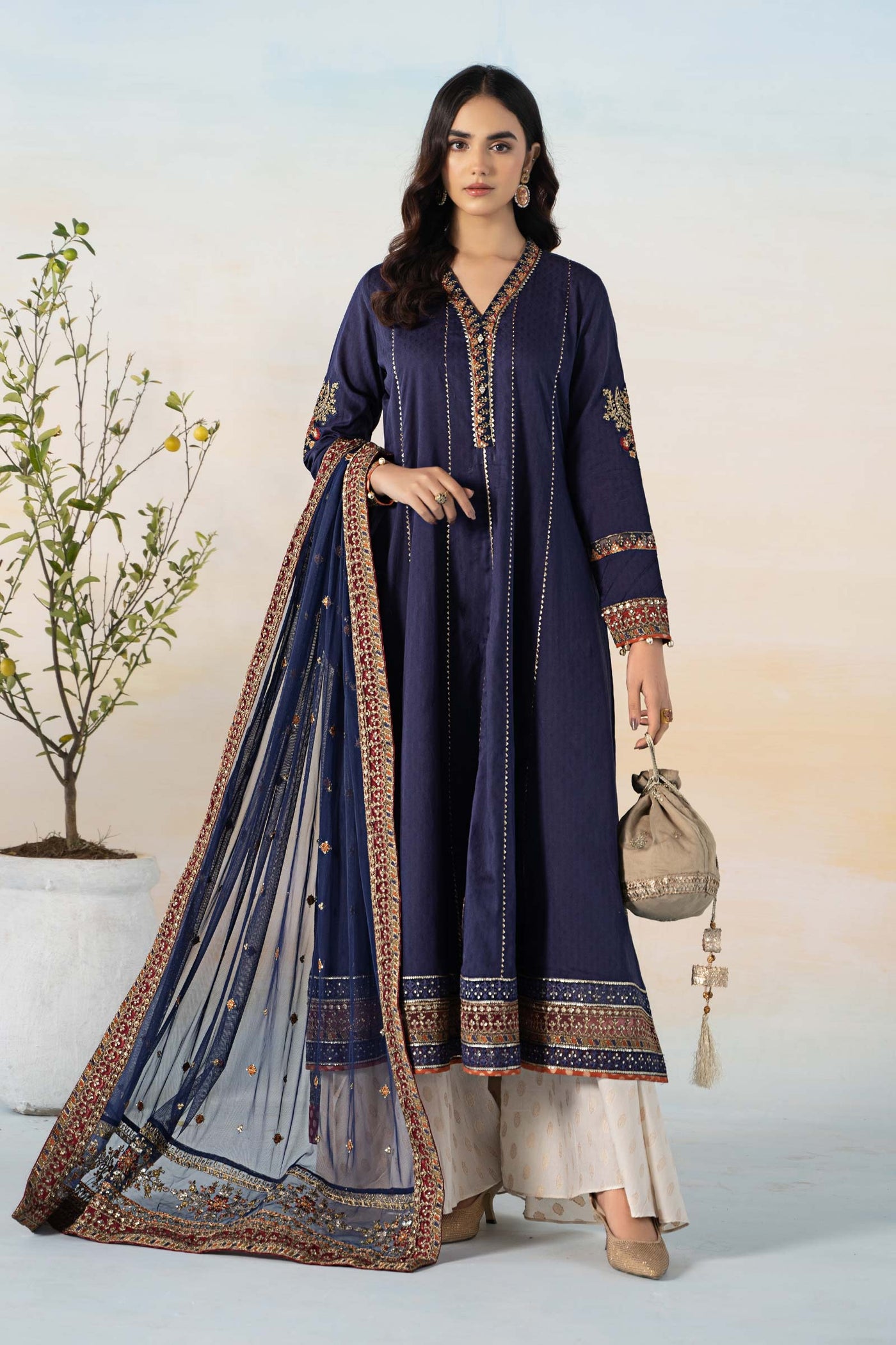 3 Piece Dyed Dobby Suit | DW-EF24-55