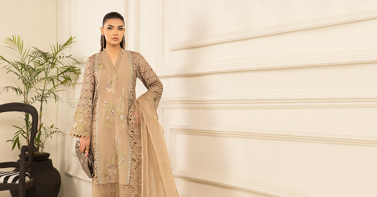 3 Piece Embroidered Lawn Suit