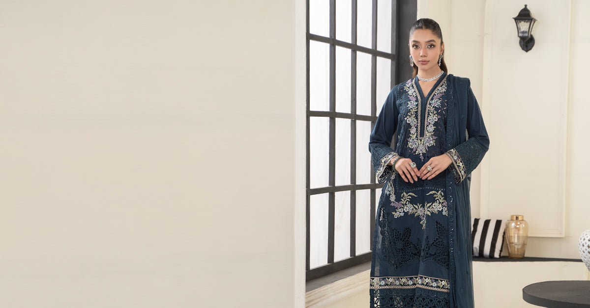 3 Piece Embroidered Lawn Suit