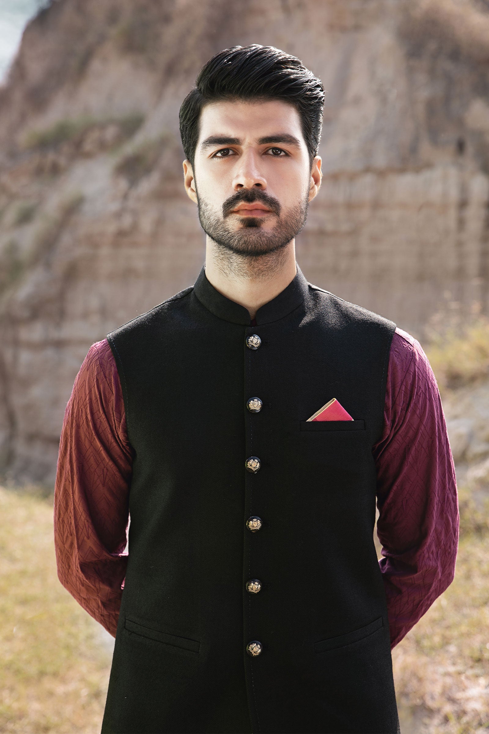Waistcoat Black GTS-W23-13