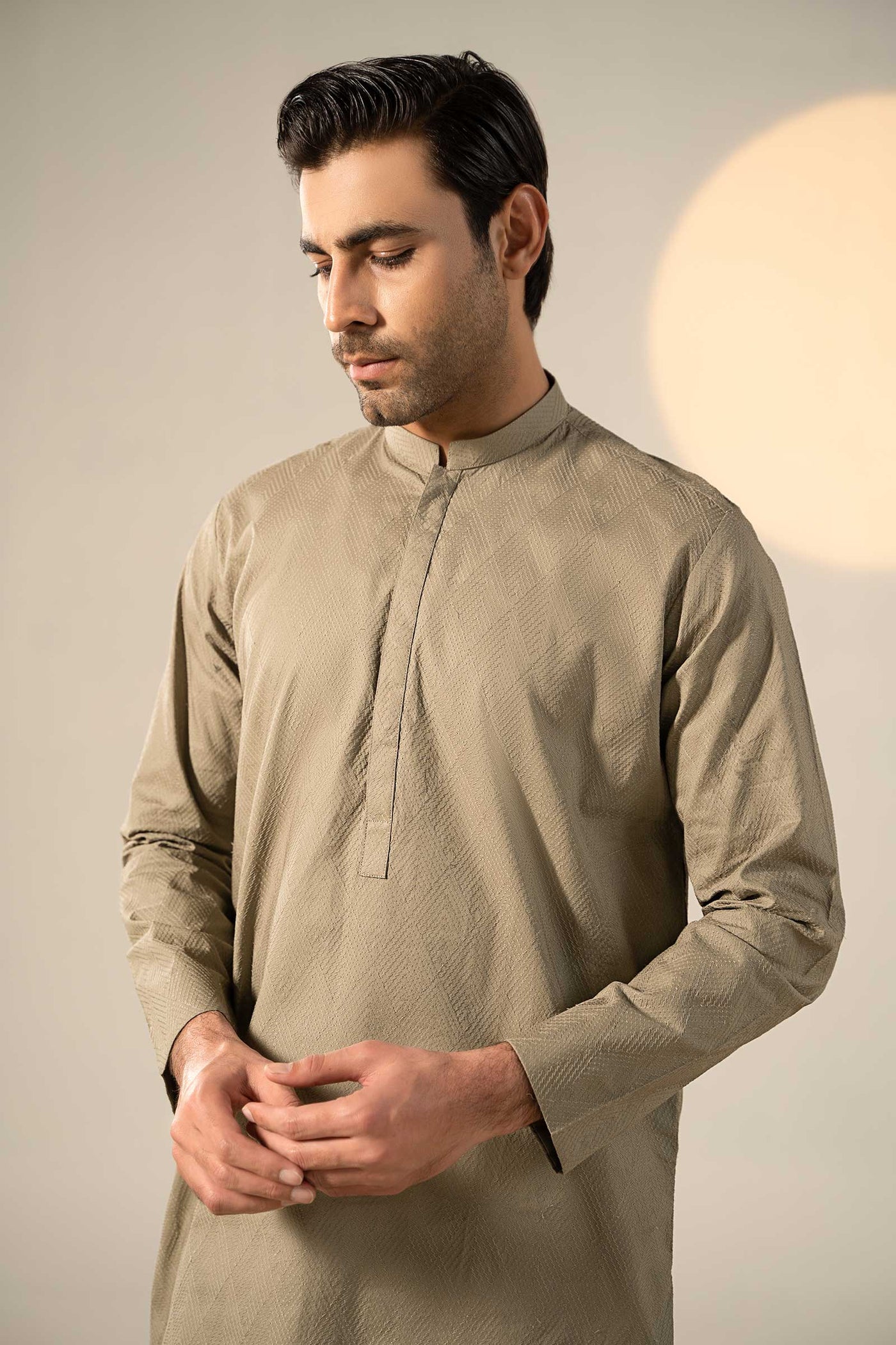 Embroidered Cotton Kurta | GTS-SS24-07