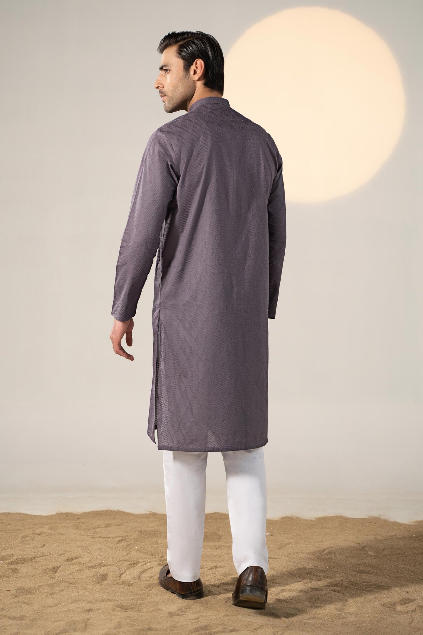 Embroidered Cotton Kurta | GTS-SS24-09