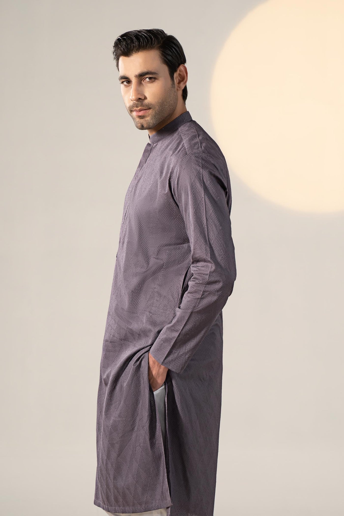 Embroidered Cotton Kurta | GTS-SS24-09