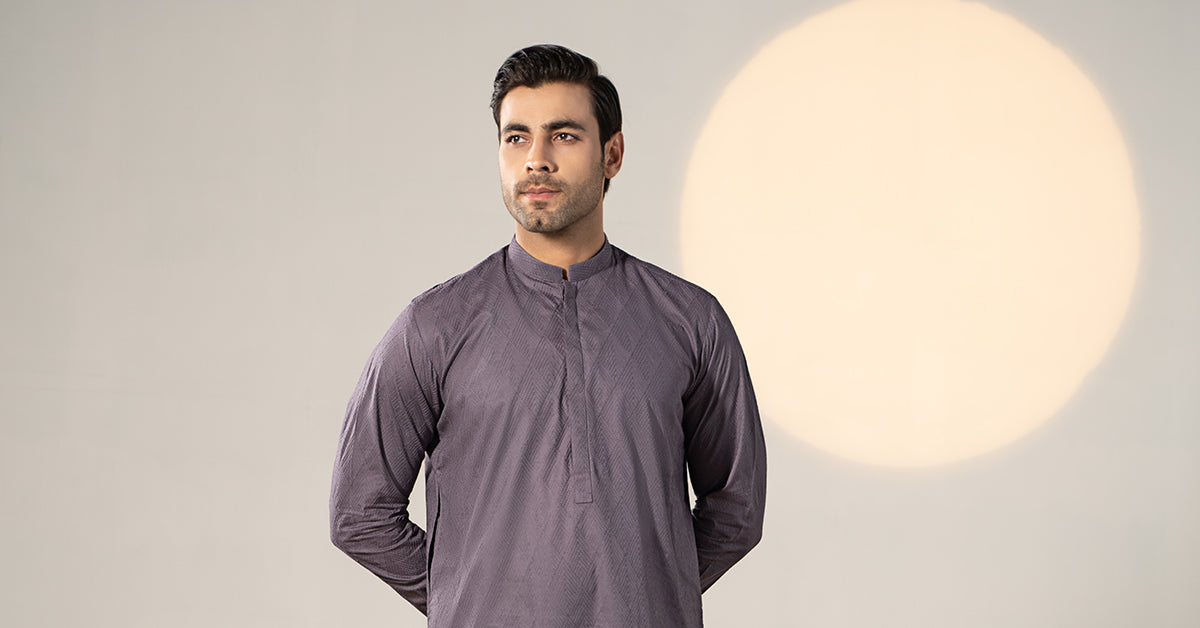 Embroidered Cotton Kurta | GTS-SS24-09