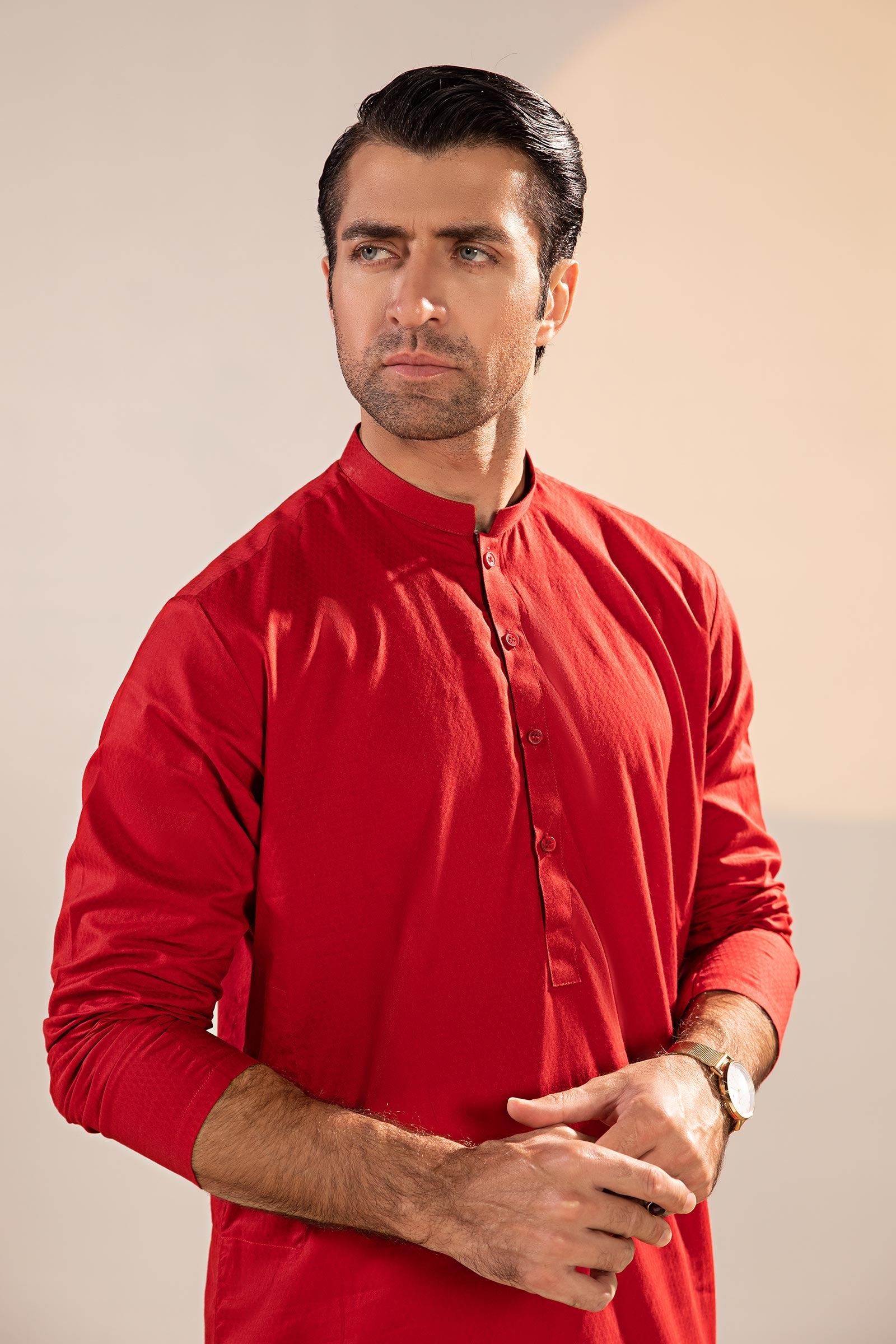 Self Dobby Kurta